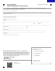 Document preview: Form OR-OC-V (150-101-150) Oregon Composite Return Payment Voucher - Oregon
