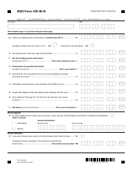 Form OR-40-N (150-101-048) Oregon Individual Income Tax Return for Nonresidents - Oregon, Page 9