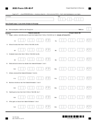Form OR-40-P (150-101-055) Oregon Individual Income Tax Return for Part-Year Residents - Oregon, Page 3