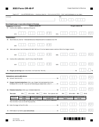 Form OR-40-P (150-101-055) Oregon Individual Income Tax Return for Part-Year Residents - Oregon, Page 6