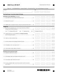 Form OR-40-P (150-101-055) Oregon Individual Income Tax Return for Part-Year Residents - Oregon, Page 7