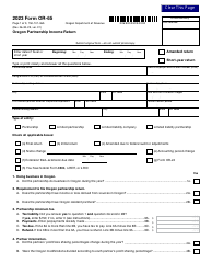 Document preview: Form OR-65 (150-101-065) Oregon Partnership Income Return - Oregon