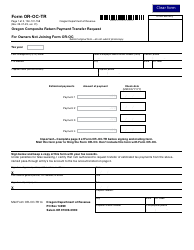 Document preview: Form OR-OC-TR (150-101-158) Oregon Composite Return Payment Transfer Request - Oregon