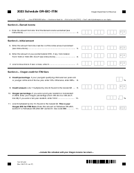 Form 150-101-500 Schedule OR-EIC-ITIN Oregon Earned Income Credit - Oregon, Page 2