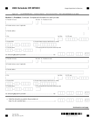 Form 150-101-195 Schedule OR-WFHDC Oregon Working Family Household and Dependent Care Credit - Oregon, Page 2