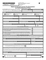 Form DR8454 State of Colorado Income Tax Declaration for Online Electronic Filing - Colorado, Page 2