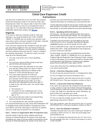 Document preview: Form DR0347 Child Care Expenses Tax Credit - Colorado, 2023
