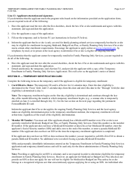 Instructions for Form F-10119 Temporary Enrollment for Family Planning Only Services - Wisconsin, Page 6