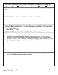 DSHS Form 02-743 Community Instructor Training Report - Washington, Page 3