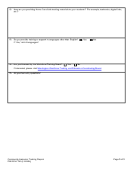 DSHS Form 02-743 Community Instructor Training Report - Washington, Page 5