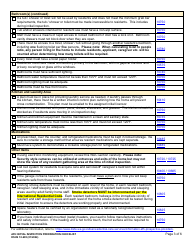 DSHS Form 10-695 Afh Initial Inspection Preparation Checklist - Washington, Page 3