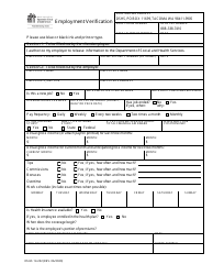 Document preview: DSHS Form 14-252 Employment Verification - Washington
