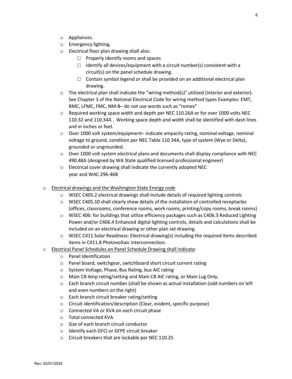 Factory-Built Commercial Buildings - Plan Submittal Checklist - Factory Assembled Structures Program - Washington, Page 6