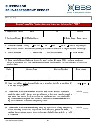 Form 37M-302 Supervisor Self-assessment Report - California, Page 3
