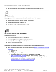 Form FEE101 Instructions - Request to Waive Court Fees and Costs (In Forma Pauperis) - Minnesota, Page 10