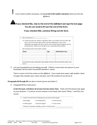 Form FEE101 Instructions - Request to Waive Court Fees and Costs (In Forma Pauperis) - Minnesota, Page 6