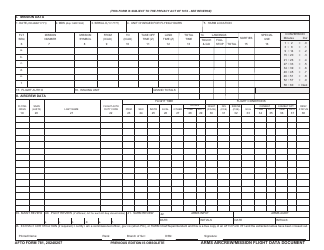 AFTO Form 781 Arms Aircrew/Mission Flight Data Document