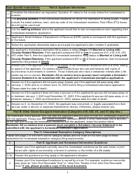 Form 458 Nebraska Homestead Exemption Application - Nebraska, Page 4