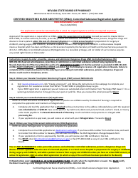 Document preview: Certified Registered Nurse Anesthetist (Crna) - Controlled Substance Registration Application - Nevada