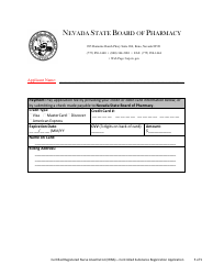 Certified Registered Nurse Anesthetist (Crna) - Controlled Substance Registration Application - Nevada, Page 5