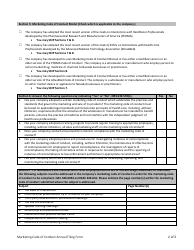 Marketing Code of Conduct Annual Filing Form - Nevada, Page 3