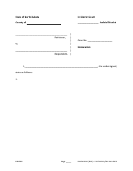 Declaration (Petition) - North Dakota, Page 4