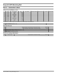 PS Form 3602-N Postage Statement - Nonprofit USPS Marketing Mail, Page 2