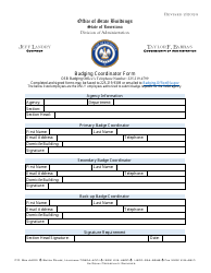 Document preview: Badging Coordinator Form - Louisiana