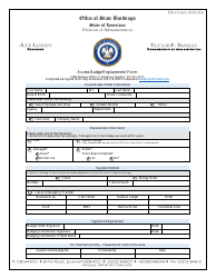 Document preview: Access Badge Replacement Form - Louisiana