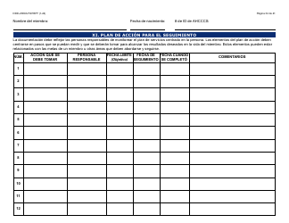 Formulario DDD-2089A-S Plan De Servicios Centrado En La Persona De La Ddd - Arizona (Spanish), Page 34