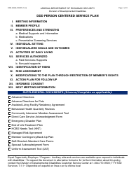 Document preview: Form DDD-2089A Ddd Person Centered Service Plan - Arizona