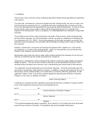 Sample Operators Agreement - Business Enterprise Program (Bep) - Arizona, Page 2