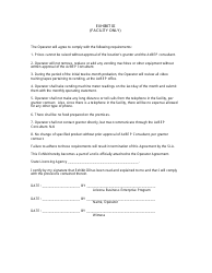 Sample Operators Agreement - Business Enterprise Program (Bep) - Arizona, Page 6