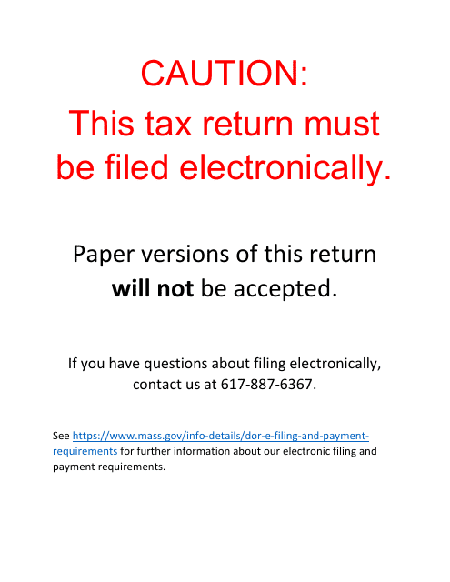 Form 63D-ELT Entity Level Tax - Massachusetts, 2023