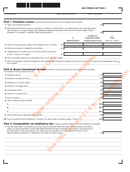 Form 63-23P Premium Excise Return for Insurance Companies - Massachusetts, Page 5