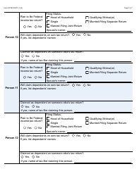 Form FAA-0001B Application for Benefits Addendum - Arizona, Page 6