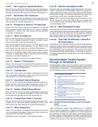 Instructions for Form TC-20S Utah S Corporation Return - Utah, Page 17