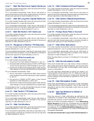 Instructions for Form TC-20S Utah S Corporation Return - Utah, Page 22