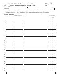 Form TC-20S Utah S Corporation Return - Utah, Page 11
