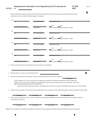 Form TC-20S Utah S Corporation Return - Utah, Page 2