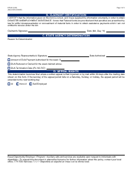 Form ETA-83 Weekly Request for Assistance - Arizona, Page 3