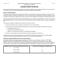 Form UB-400 Shared Work Plan Application - Arizona, Page 2