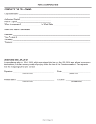 Form CS-4300RP Prime Contractor Renewal Application - Pennsylvania, Page 12