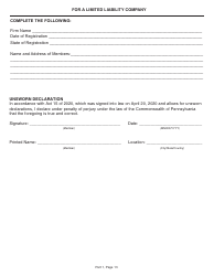 Form CS-4300RP Prime Contractor Renewal Application - Pennsylvania, Page 13