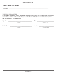 Form CS-4300RP Prime Contractor Renewal Application - Pennsylvania, Page 15