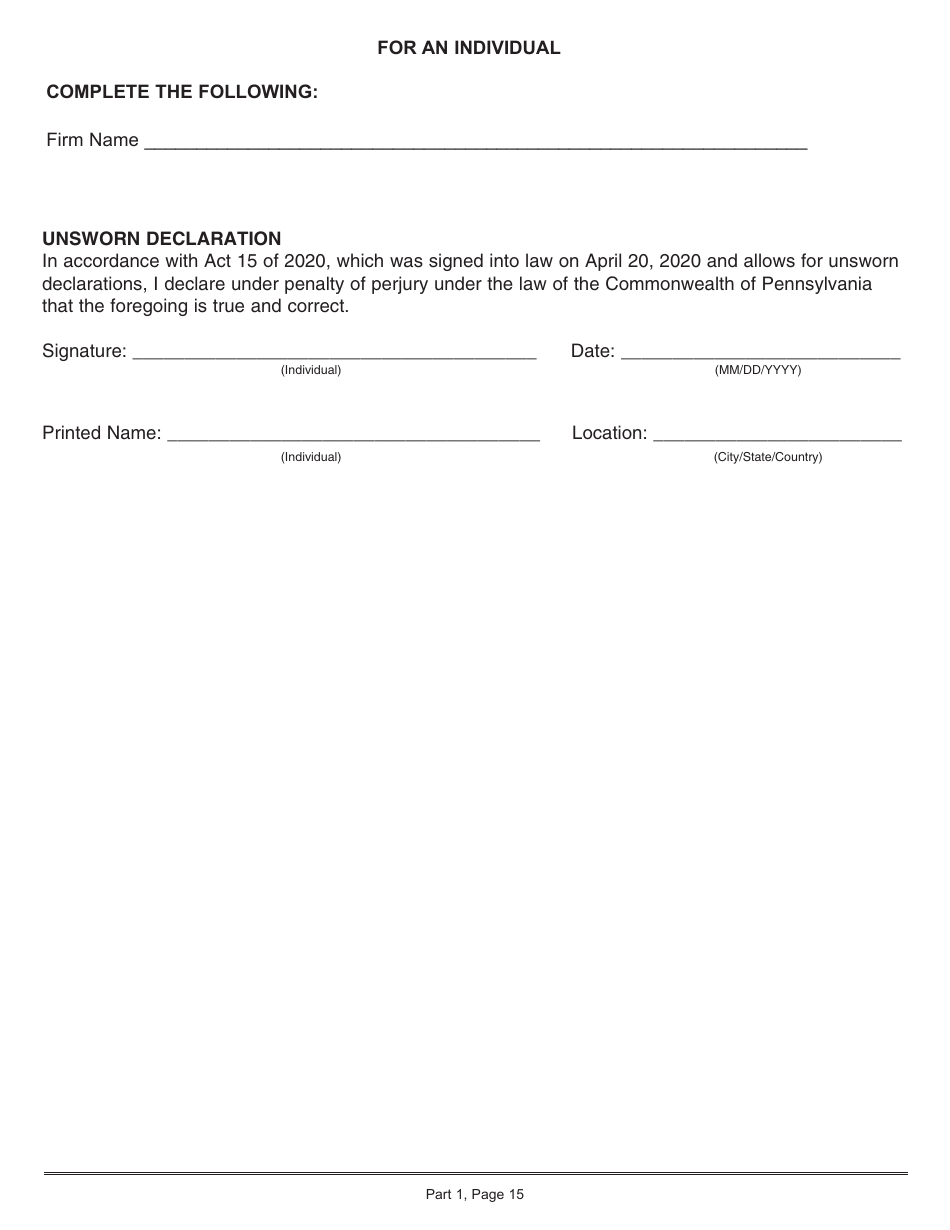 Form CS-4300RP Prime Contractor Renewal Application - Pennsylvania, Page 15