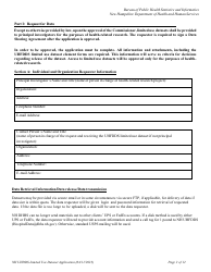 Uniform Healthcare Facility Discharge Data Set (Uhfdds) Limited Use Dataset Application - for Health-Related Research Only - New Hampshire, Page 2