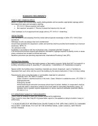 Cannabis Facilities Code Requirement Overview/Checklist - Montana, Page 3