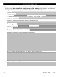 Pre-employment Background Information Form - Kansas, Page 11
