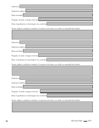 Pre-employment Background Information Form - Kansas, Page 23